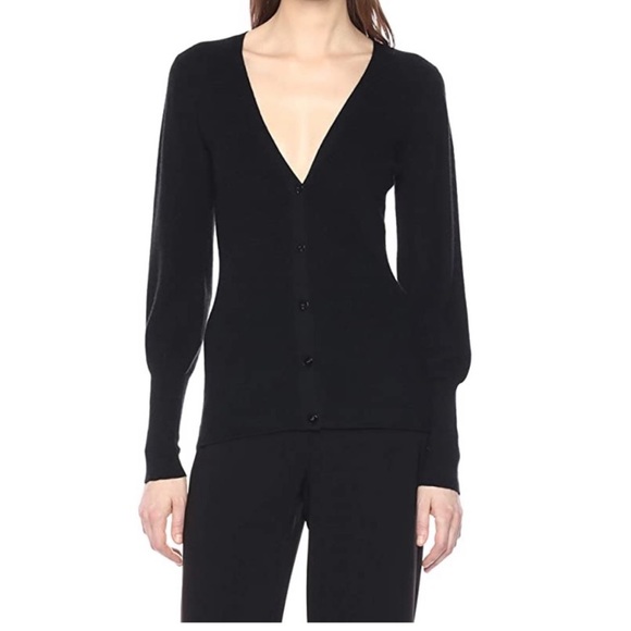 Theory Blouson Sleeve Button Front Cardig… - Picture 2 of 6